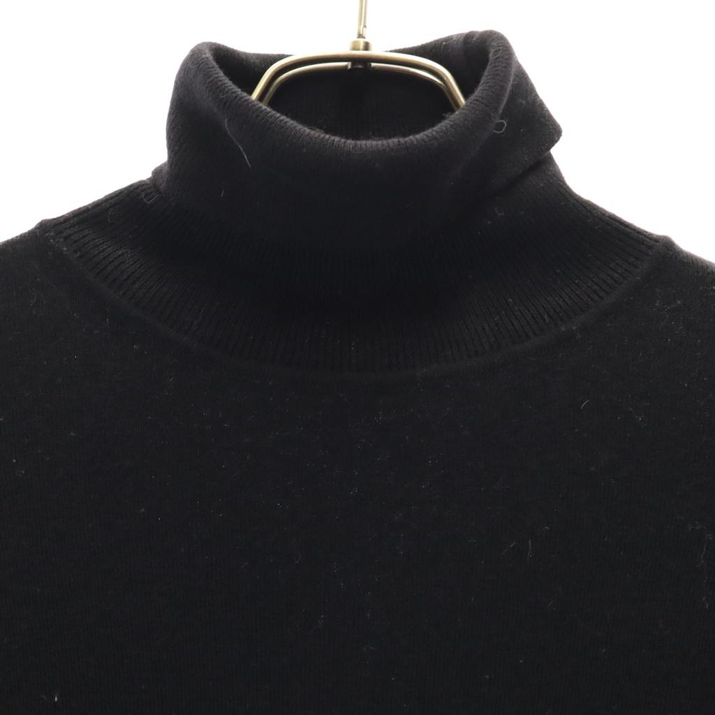 Maison Kitsune Langarm Rollkragenpullover XS schwarz Strick Herren Gebraucht