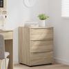 Storage Cabinet Sonoma Oak 60 x 48 x 81 cm Engineered Wood