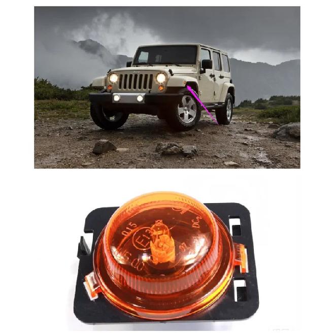 Side Front Fender light Wrangler JK 2007-2017 Halogen Marker light Position light turn Signal light 55077894AD 55077895AAD 5507
