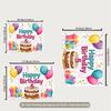 2D Flat 5 Years Old Happy Birthday Backdrop Watercolor Style Background