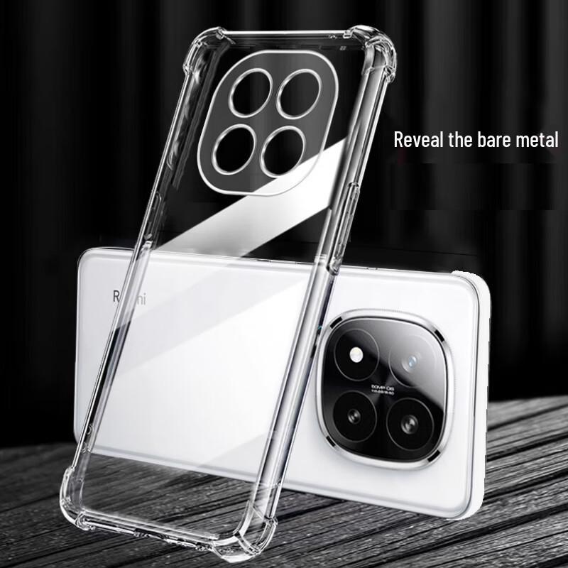 Xiaomi Redmi Note 14 Pro Transparent Anti-Drop TPU Phone Case