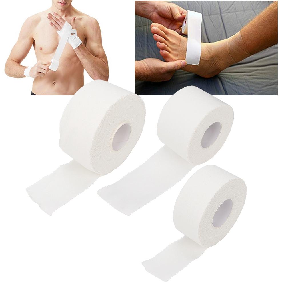 White Picot Edge Sports Tape First Aid Strap Band Finger Ankle Care Bandage Tape