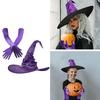 Beautiful Witch Hats Suit Light Halloween Hats Unisex Personality Witch Hat for Halloween Make Up and Masquerades