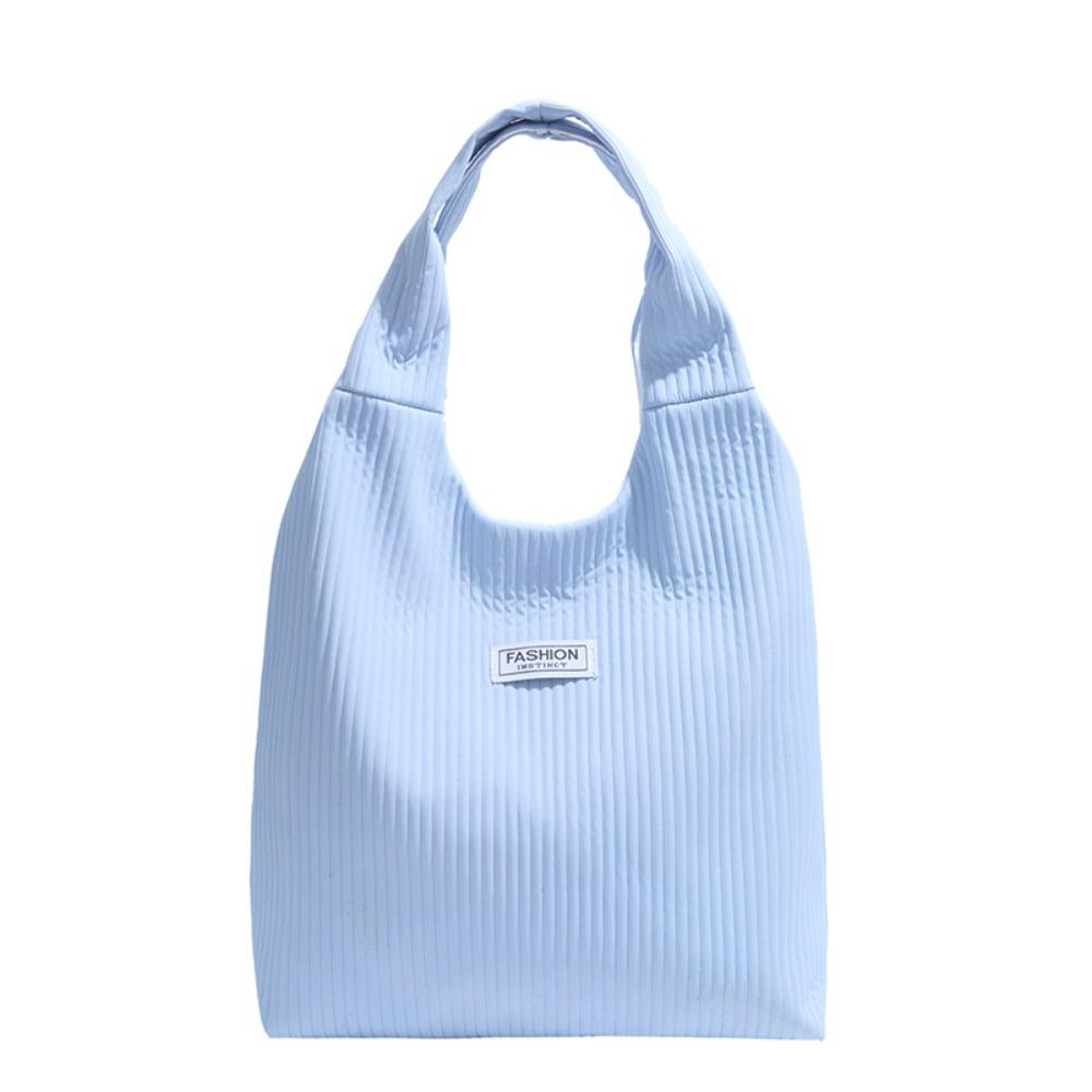 

Однотонна сумка через плече Велика місткість Жіноча сумочка Проста ручна сумка-тоут Дівчата синій