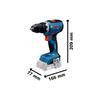 Perceuse visseuse sans-fil a percussion GSR 18V-65 sans batterie, ni chargeur - L-Boxx - BOSCH - 06019N3201
