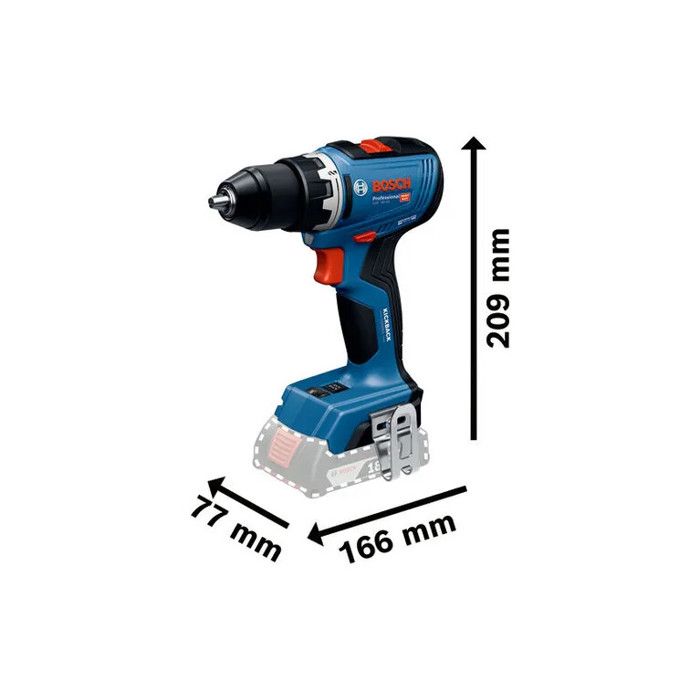 Perceuse visseuse sans-fil a percussion GSR 18V-65 sans batterie, ni chargeur - L-Boxx - BOSCH - 06019N3201
