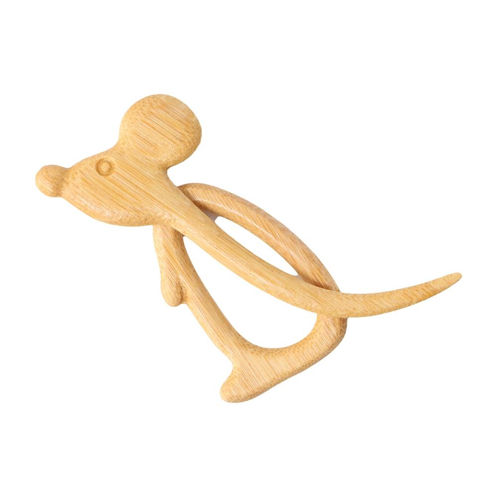 Bear Flower Rabbit Animal Heart Clothing Accessory Fashion Jewelry Women Brooch Wooden Brooch