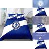 Chelsea Football Fan Gift Duvet Cover Set With Soft Polyester For Double Bed Bedroom Decor