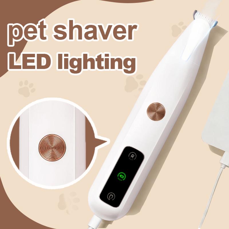 

LED Cat Grooming Clippers Laser Nail Trimmer, USB/Battery Quiet Safe Groomer, for Home/Professional Kittens/Cats 18mm