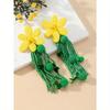 1 Pair Spring/Summer New Bohemian Style Handmade Beaded Flowers & Sequin Tassel Fashion Earrings for Women