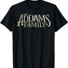 Addams Family Gold Text Logo T-Shirt