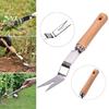 Sarchiatore da Giardino in Acciaio Inossidabile con Manico in Legno Rimozione Manuale delle Erbacce Taglierino Strumenti Estrattore Denti di Leone Sarchiatore Multifunzione Trapianto