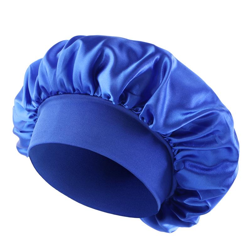 Children's satin nightcap, elastic wide-brimmed round hat, hair care headscarf hat, hot-selling spot TJM-301