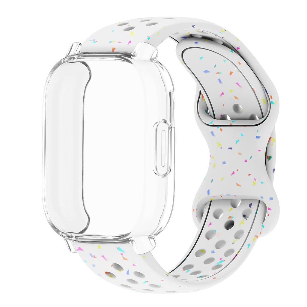 Řemínek+Pouzdro Pro Xiaomi Redmi Watch 5 active 5 Lite Ochranný Kryt Celý Displej TPU Měkký Kryt a Silikonový Prodyšný Sportovní Pásek