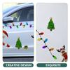 Christmas Light Bulb Tile Magnet Magnetic Lights for Car Magnets Reflective Soft Decorations Refrigerator Exterior