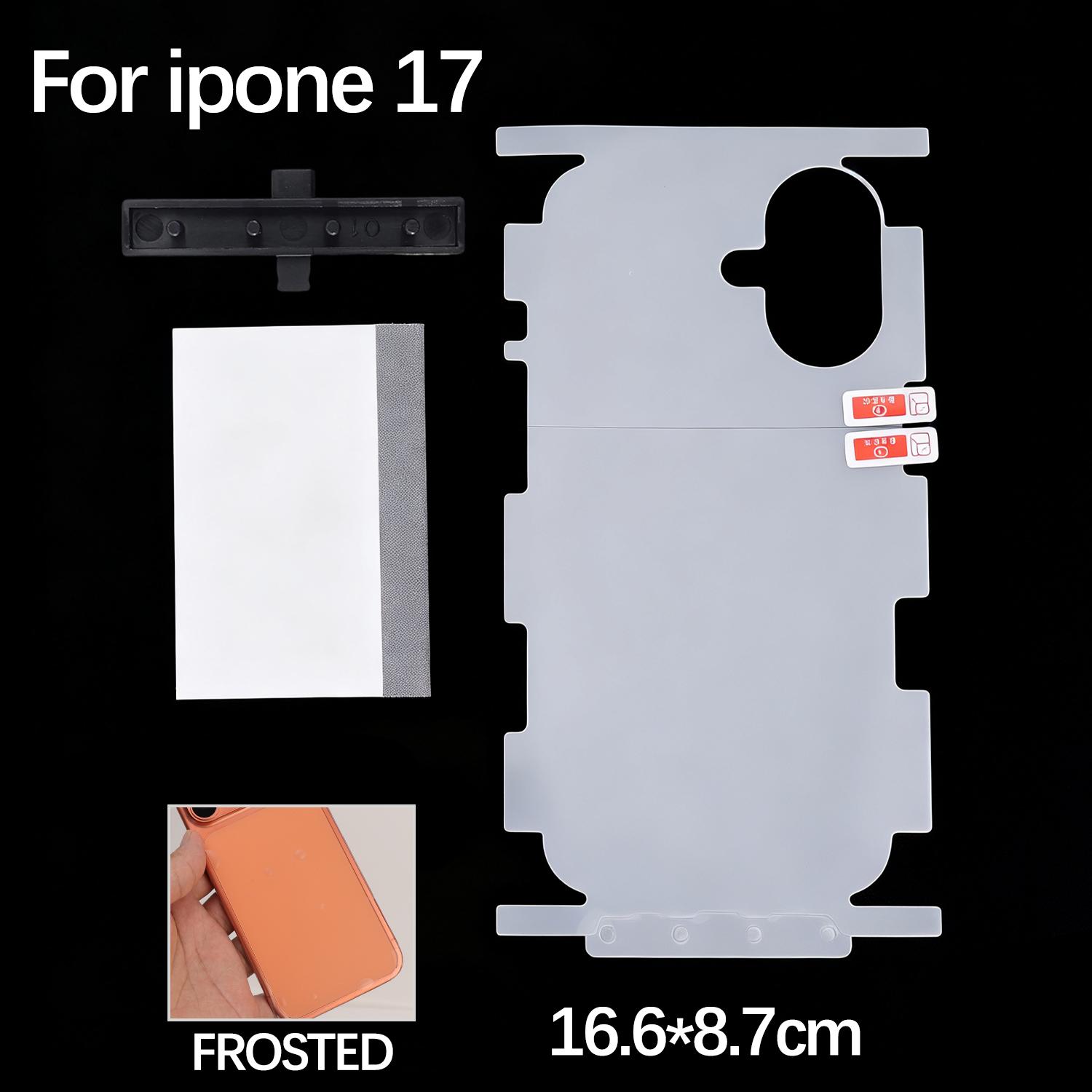 Pour 17 Pro Max Air 17Pro 17PM 17Air HD Cadre Latéral Arrière Couverture Complète Film Protecteur Pour iPhone17 Bordure Film Hydrogel 1Set