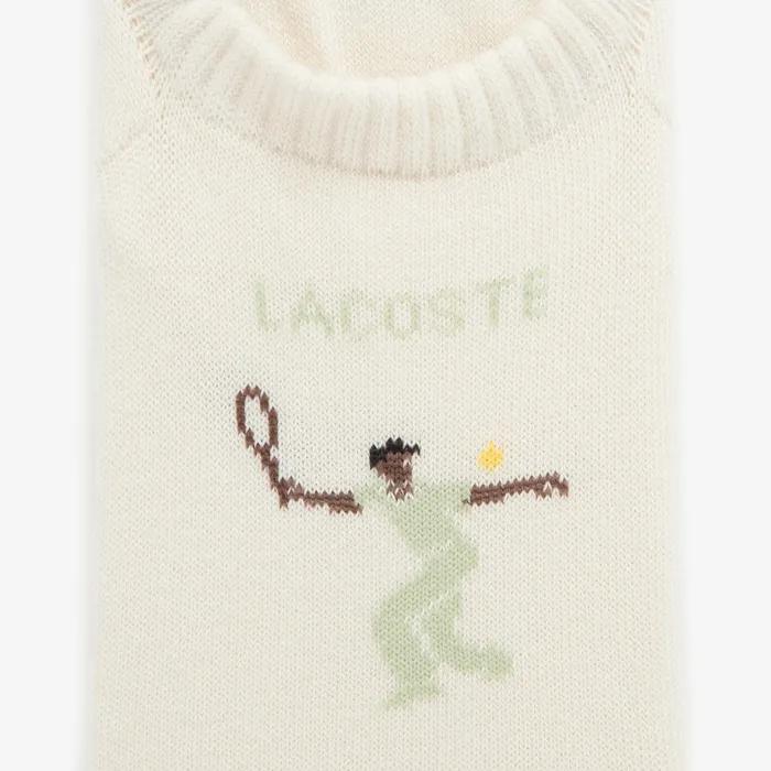 Women's Tennis Graphic No Show Socks RA199E-56G 056