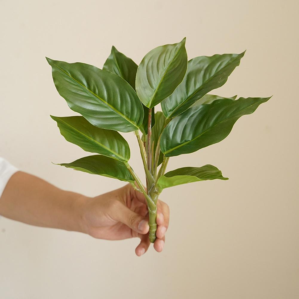 Fake Evergreen Bendable Shape Artificial Green Plants For Living Room Shopping Mall Hotel Restaurant Decor