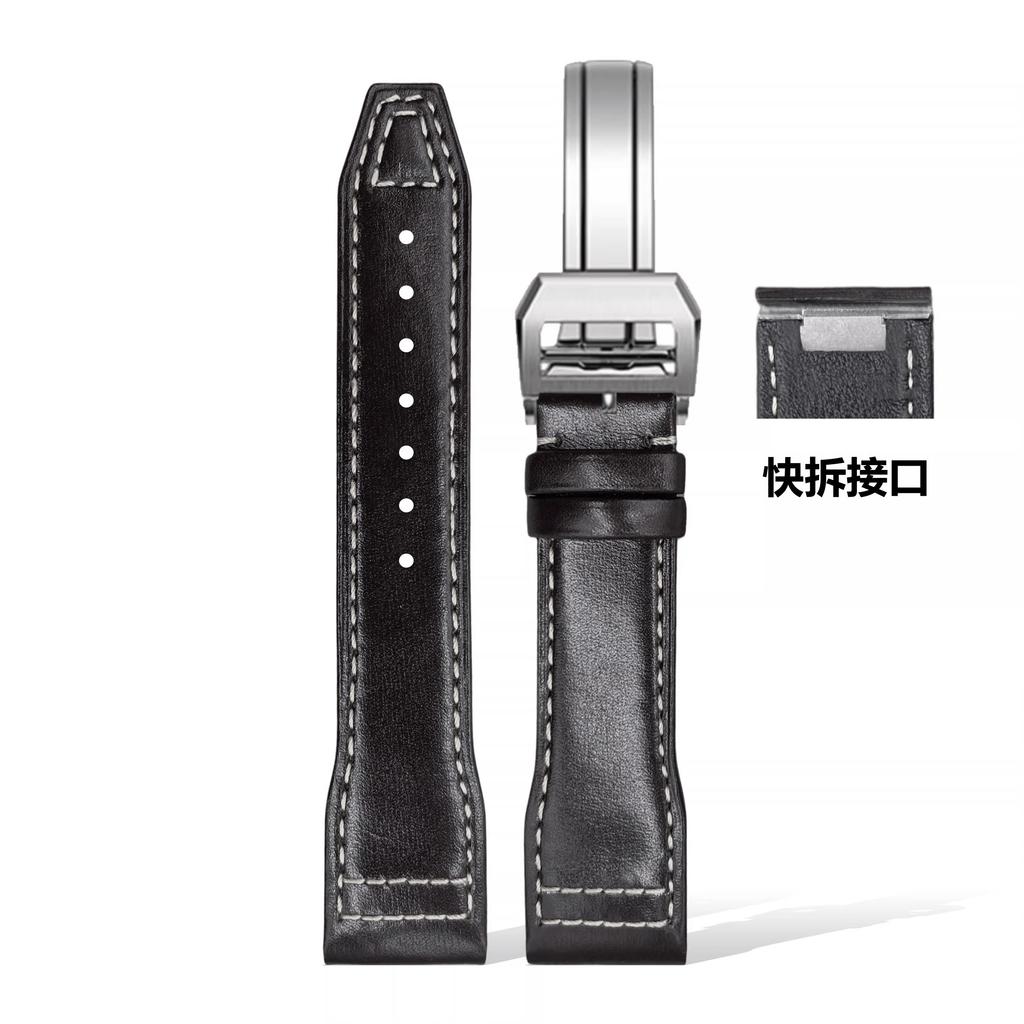 20mm 21mm Schnellwechsel-Armband für IWC Pilot Mark XVIII Le Petit Prince Spitfire Echts Leder Uhrenarmband Ersatz