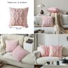 Plush Bow Throw Pillow Cover 45x45in Modern Minimalist Living Room Home Decor