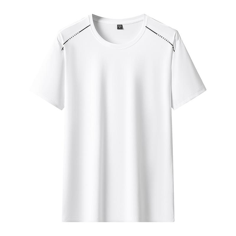 

Nylon Ice Short Sleeve T-shirt Men s Thin Loose Large Size Casual Sports Outdoor Ice Silk T-Shirt XL
