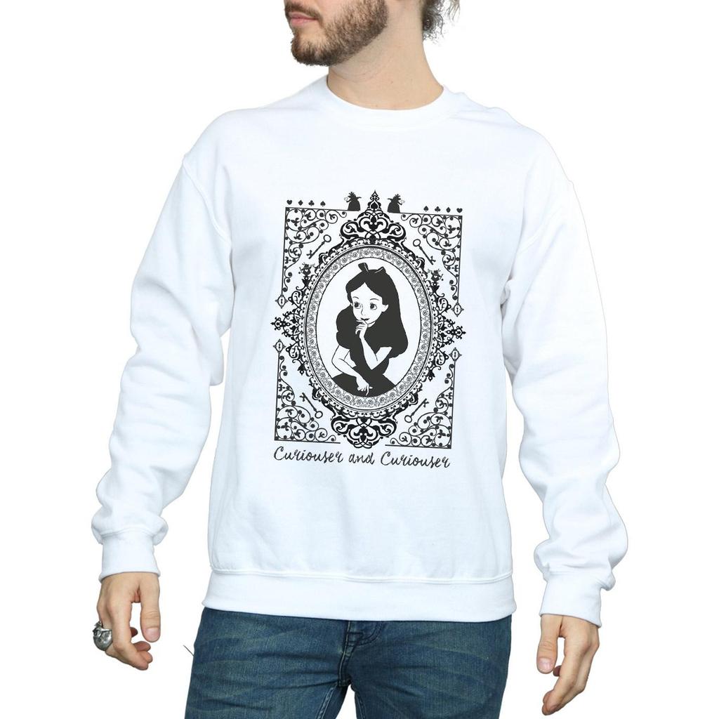 Disney Mens Alice In Wonderland Frame Sweatshirt