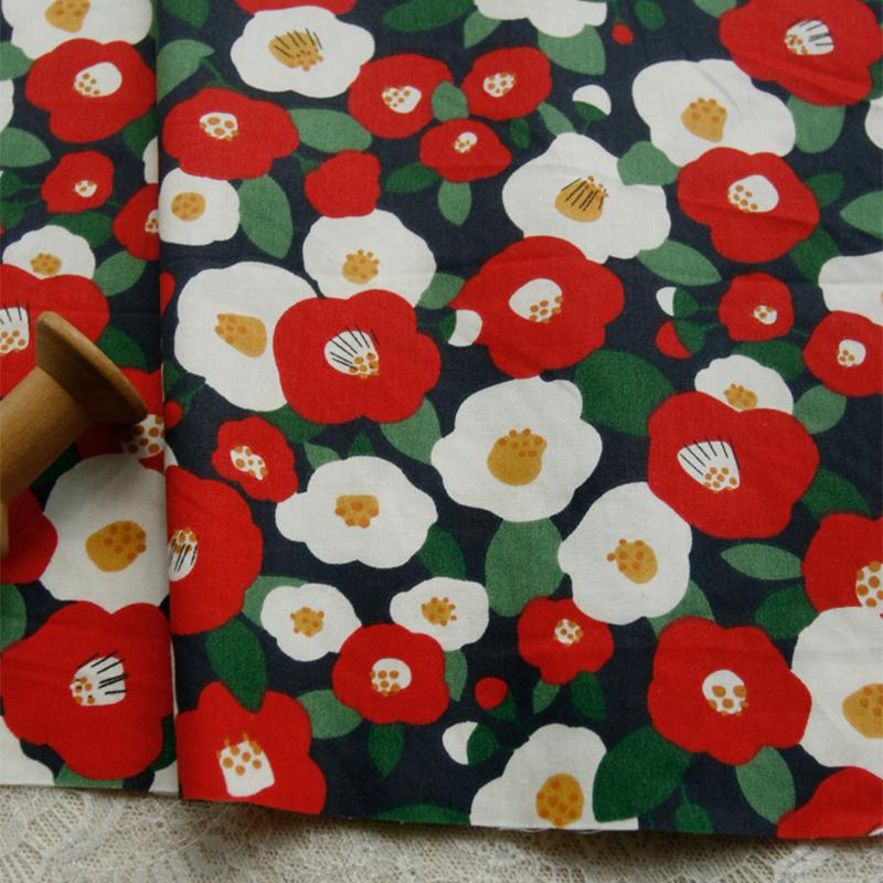 160X100Cm Summer Fruit Twill Cotton Sewing Fabric Strawberry Cherry Flowers Dress Children's Clothing Bag Handmade Diy Cloth