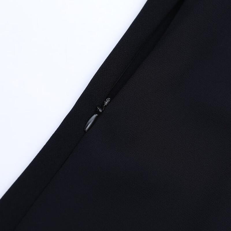 Paste Damen Neues Chinesisches Stil Chiffon Midi Kleid