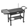 Outdoor Grill Cart, 787 x 432mm Tabletop Size Grilling Table, Foldable Outdoor Cooking Table with Tissue Holder, Hooks, Wheels, Side Table, BBQ Prep