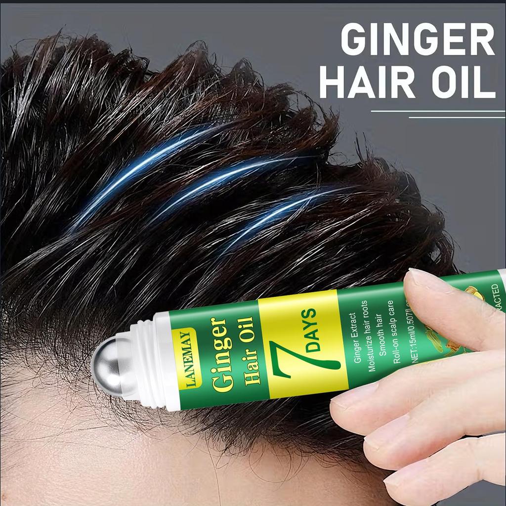 Ginger Hair Oil-Promote Hair Growth-Moisturize And Pretect Scalp, Preventing Itching-Suitable For All Hair Types, 15ml