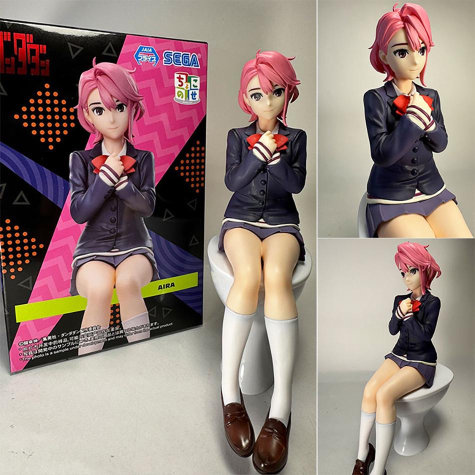 New Anime Dandadan Ayase Momo Shiratori Aira Sitting Model Figure Collectible Desktop Decoration Toys PVC posture Kid Friendly Entertaining Fun Play