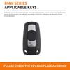 Car Sticker Hot 2025 Car Remote Key Case Cover Shell For BMW E90 E60 E70 E87 3 5 6 Series M3 M5 X1 X5 X6 Z4 E71 E72 E88 E89 E91