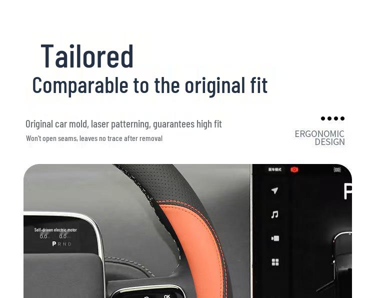 Ideal L6-L9 Steering Wheel Cover: Anti-Slip, Lightweight Nappa Leather, All-Season.