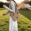 Charming Crochet Tote Bag with Cherry Embellishments – Handmade Summer Beach Bag for Women