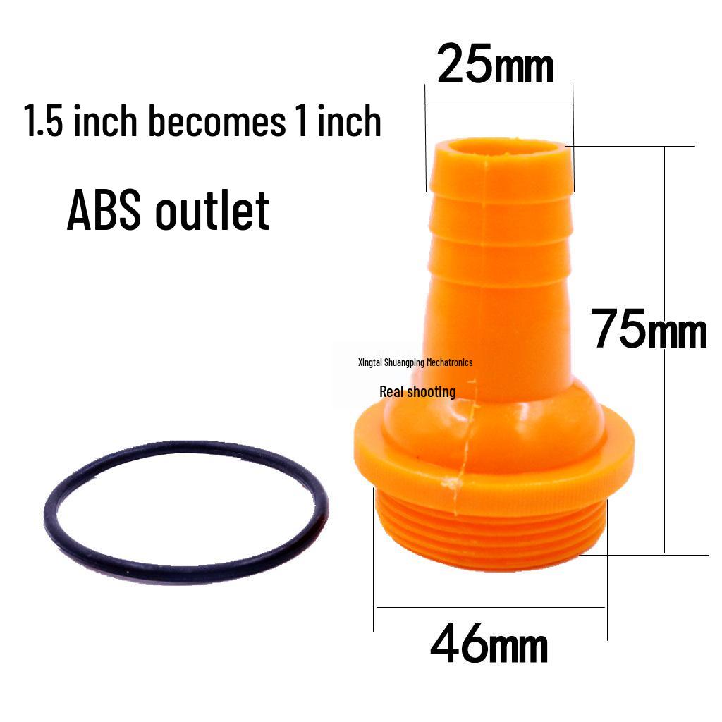 Thickened Plastic Male Thread Hose Connector Water Pump Adapter (4", 3", 1.5")