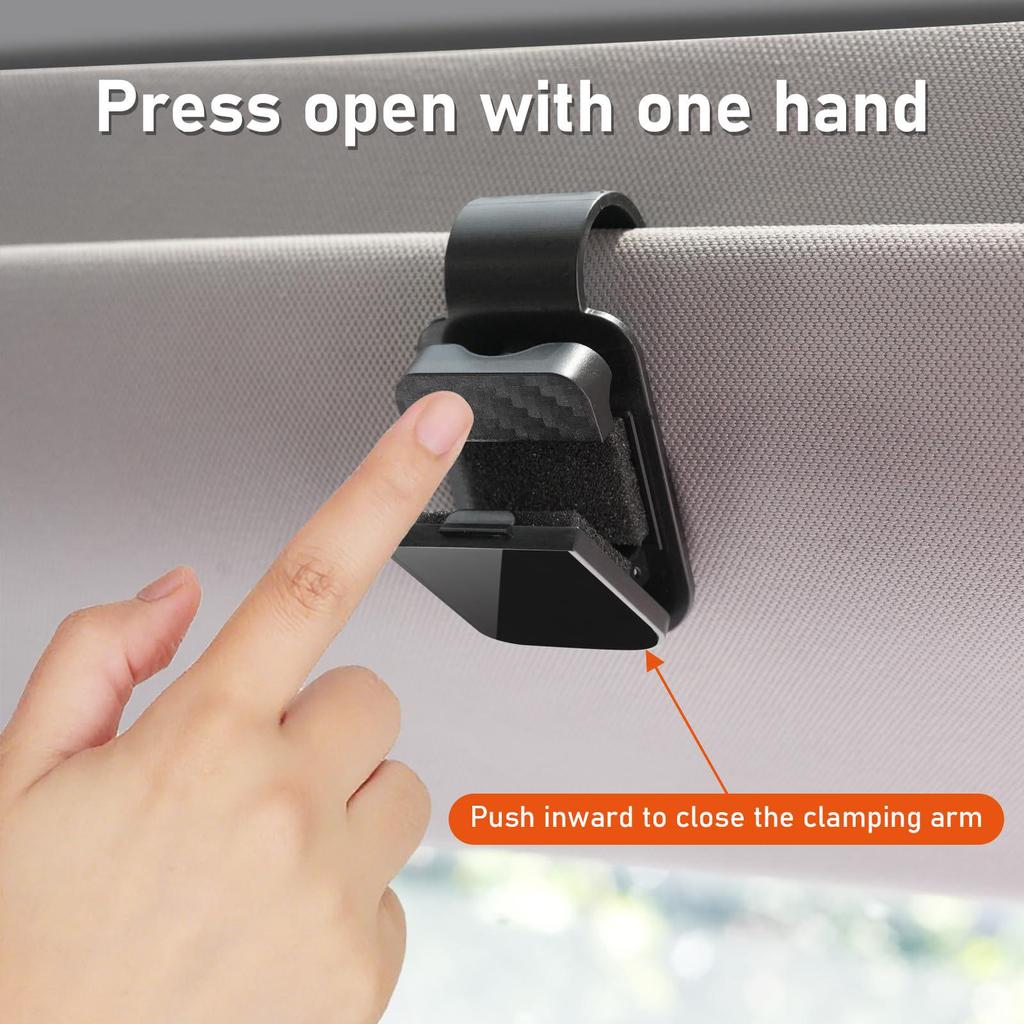 Car Sun Visor Glasses Holder Clip - Sunglasses Storage for Interior