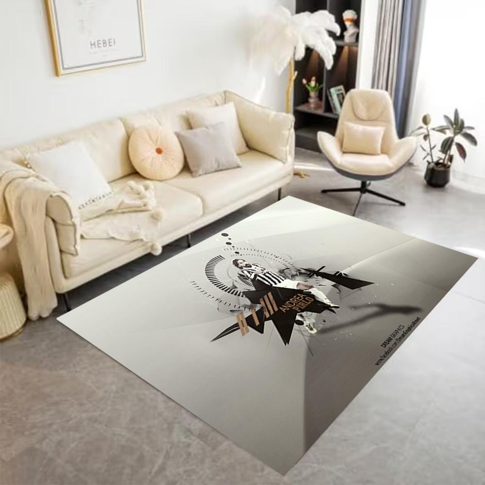 Football Player Celebration Moment Floor Mat Suitable for Balcony Playrooms Bedrooms Entryway Antislip Carpet Anime Office Decor