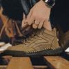 Cizme din piele naturală lucrate manual Pantofi pentru bărbați Botine confortabile pentru bărbați Pantofi ocazional Pantofi pentru scule de exterior