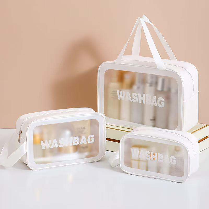 Large Capacity Wet/Dry Cosmetic Bag for Women - Portable Travel Toiletries Organizer 2023