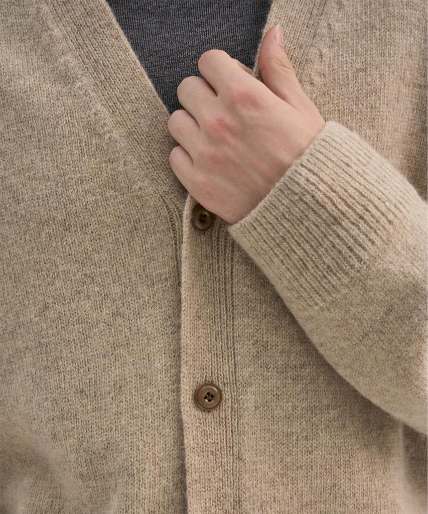 Trip Le Sens [100% Wool] Pure Light 4-Button Crop Cardigan_Hazel Beige