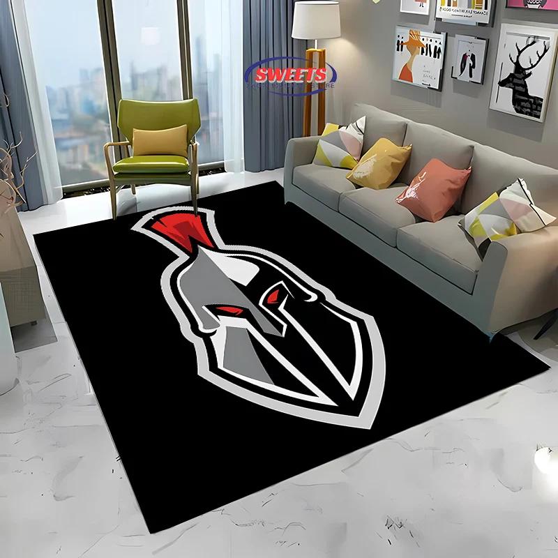 3D HD Printing Spartan Sparta Warrior Logo Carpet for Living Room Bedroom Mat Sofa Doormat Floor Rug Anti-slip Decor Durable Mat