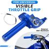 7/8''22mm Motorcycles Accelerator Handlebar Throttle Visible Twist Grip Universal For Dirt Pit Bike ATV CNC Aluminum Colorful Throttles 2