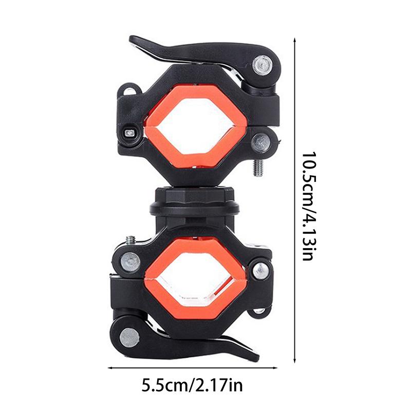 

Вращающийся на 360° велосипедный зажим-зажим для фонарика, держатель для светодиодного фонарика на велосипеде, держатель для фонарика на велосипеде, аксессуары для велосипеда оранжевый