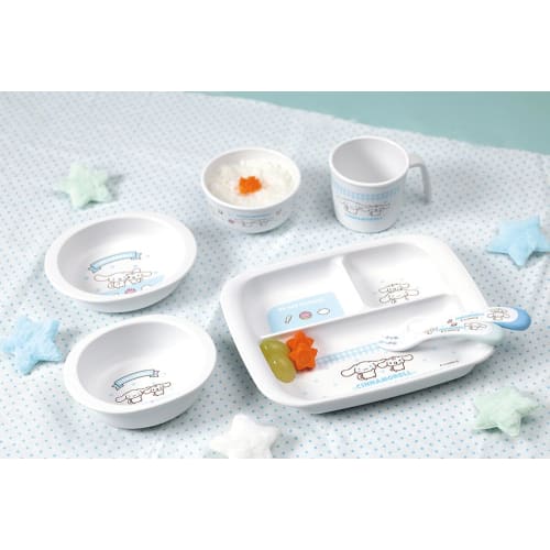 Skater Children's Antibacterial Baby Lunch Plate, Plastic, 470ml, Sanrio Cinnamoroll Design, Made in Japan, XP7AG-A