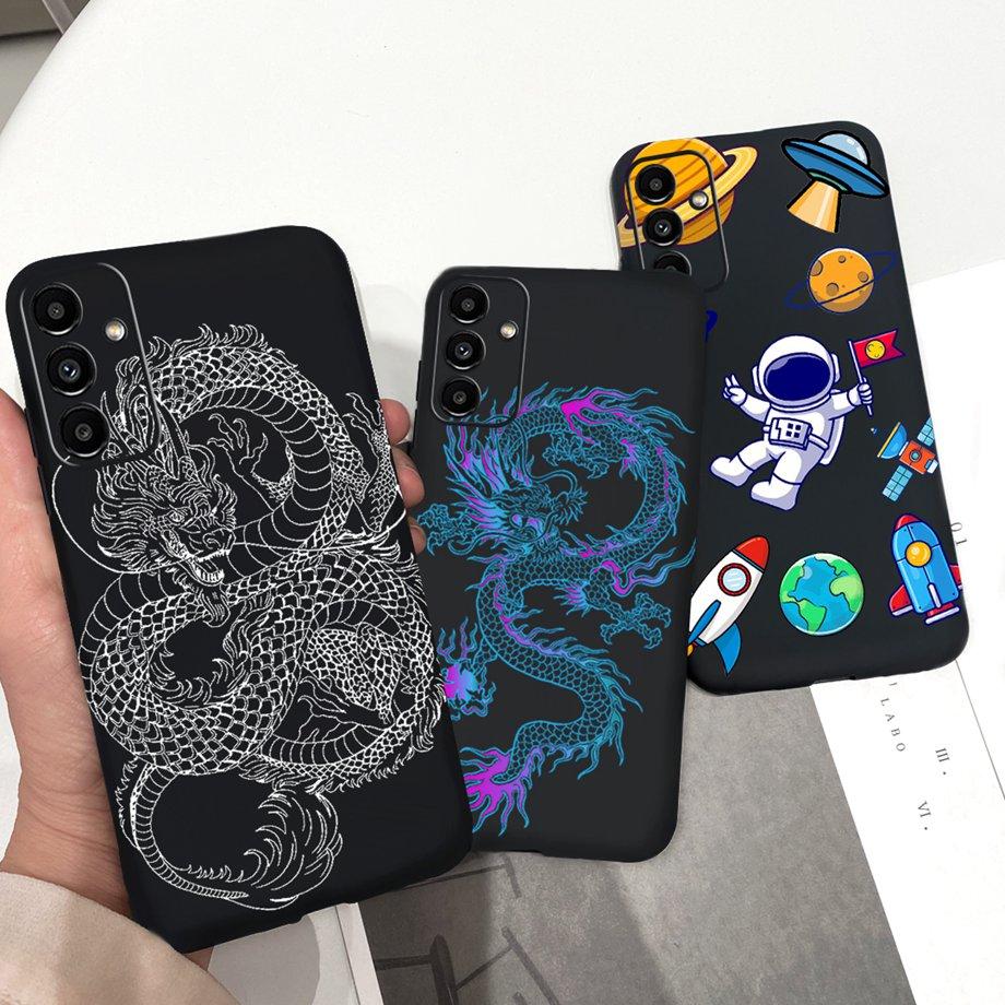 For Samsung M14 SM-M146B Case Dragon Animals Cute Cases For Child Samsung Galaxy A14 A 14 4G A145 SamsungM14 Silicone Back Cover