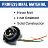 YSY 2PCS BAY15D 1157 2057 2357 7528 Metal Socket/Connector/Base w/Pigtail Wiring Harness Compatible with Turn Signal, Brake/Tail Lights or LED Bulbs