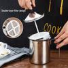 Dual-Layer Stainless Steel Milk Frothing Pitcher - Latte & Coffee Cup Frother
