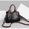 Retro Leather Female Multi-pockets Shoulder Crossbody Bags for Women Large Capacity Handbag Messenger Tote Bag