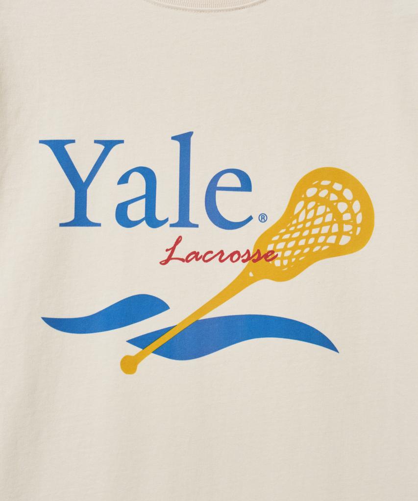 YALE Lacrosse Graphic T-Shirt_Cream
