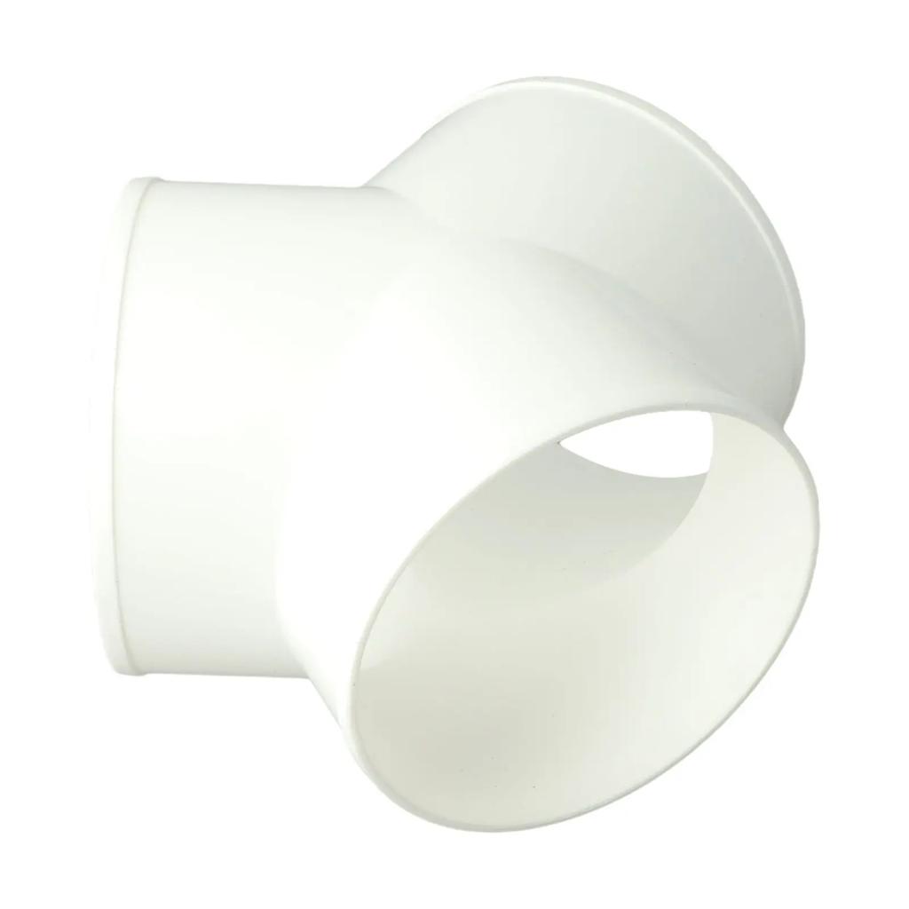 200mm/7,9in PVC Y-Form Lüftungskanalverteiler Vielseitige Kompatibilität Luftdichter Sitz Effizienter Lüftungskanalverteiler Flexibler Lüftungskanal